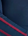 Marineblau mit rotem Adrenalin-Streifen