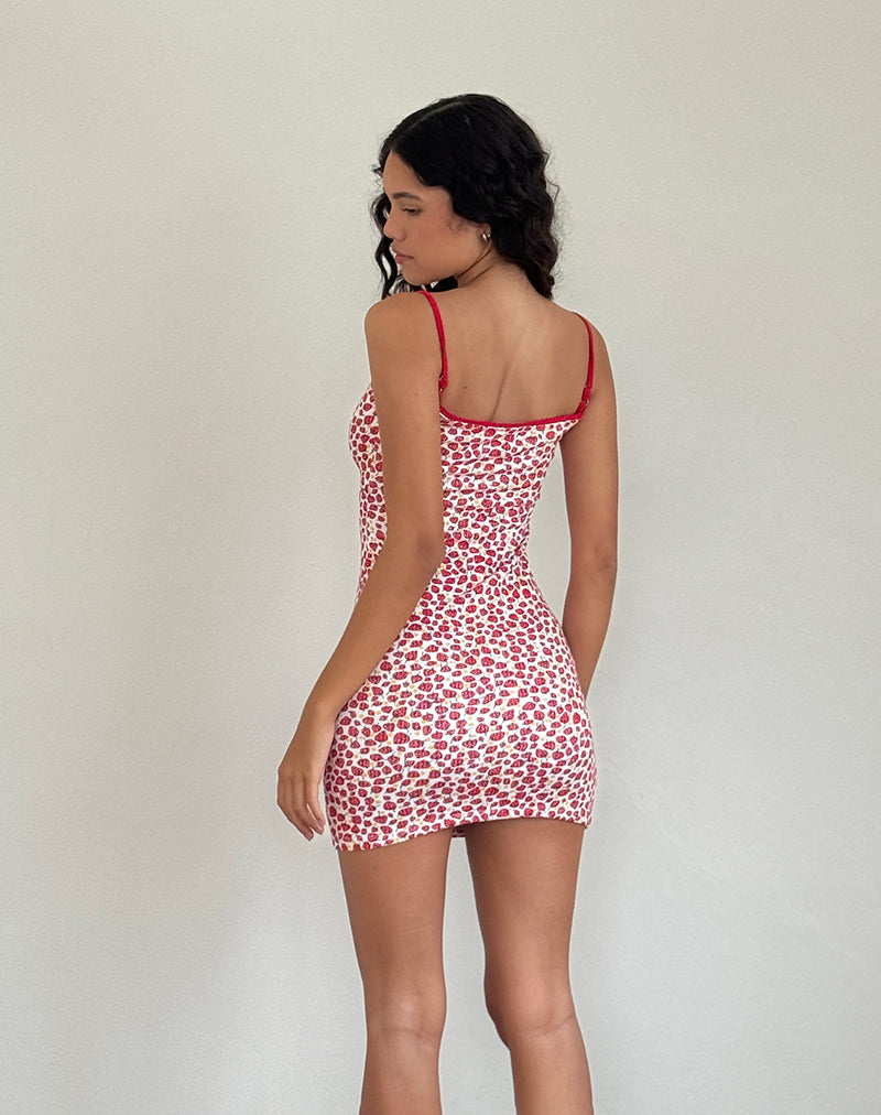 Gracias Minikleid mit Erdbeerdruck 2023