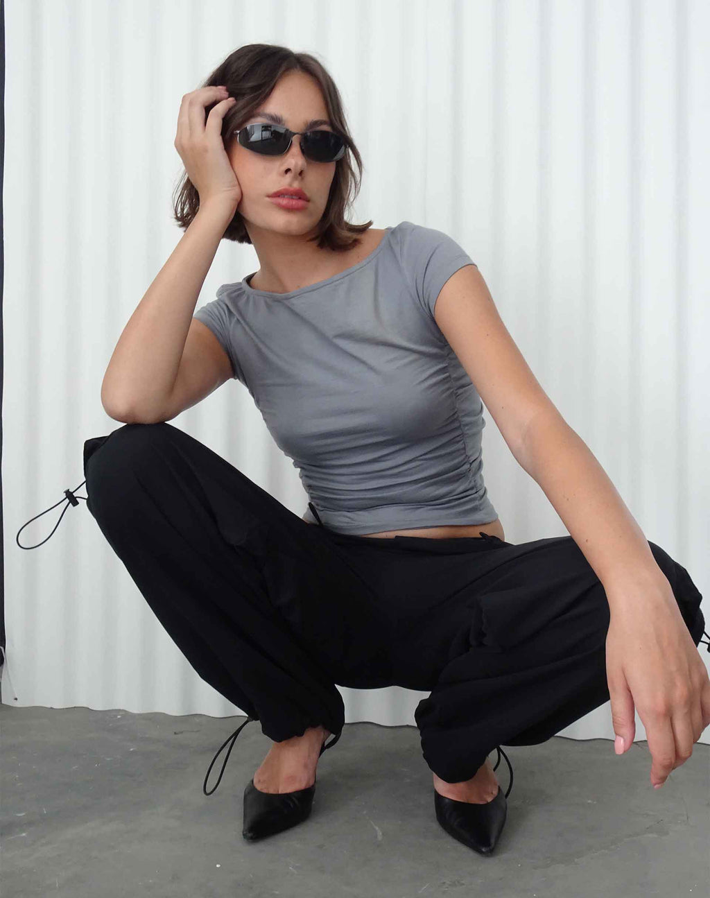 Grae Crop Top in Grau