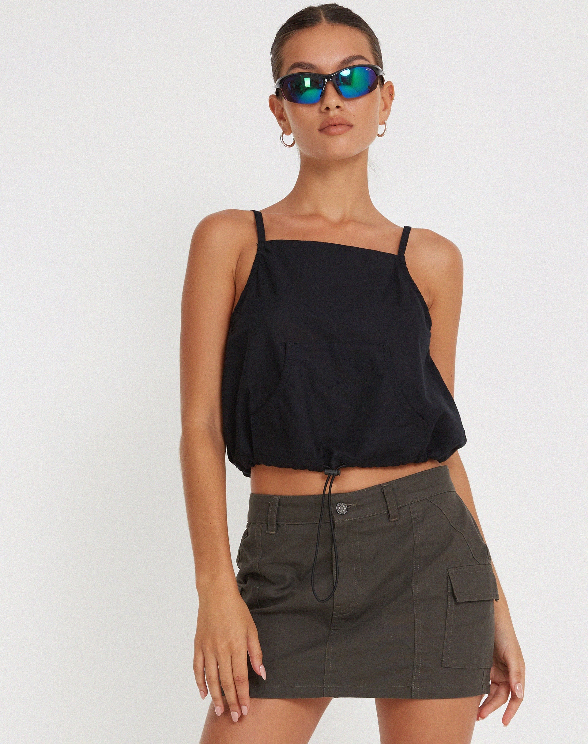 Bild von Gret Crop Top in Schwarz