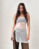 Image of Gretchen Bandeau-Minikleid in schlichter Creme