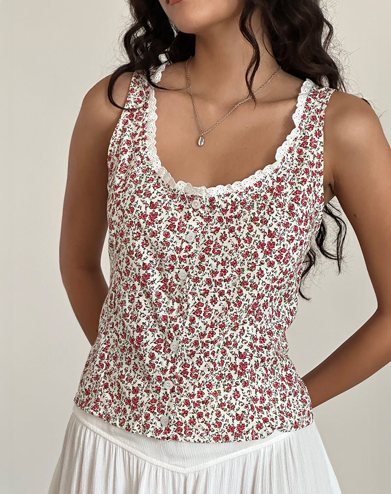 Bild von Grodita Vest Top in Pretty Ditsy