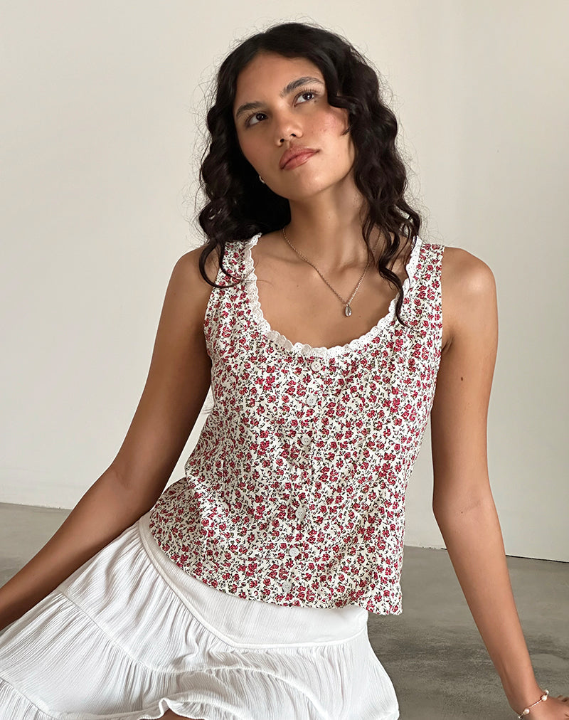 Bild von Grodita Vest Top in Pretty Ditsy