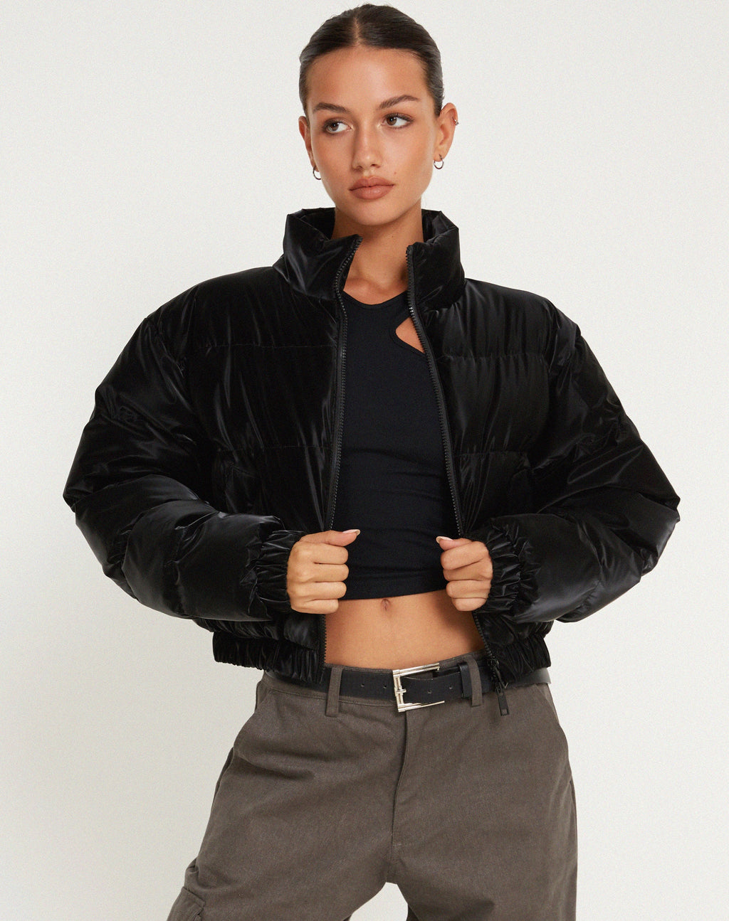 Guntur Puffa Jacke in Schwarz