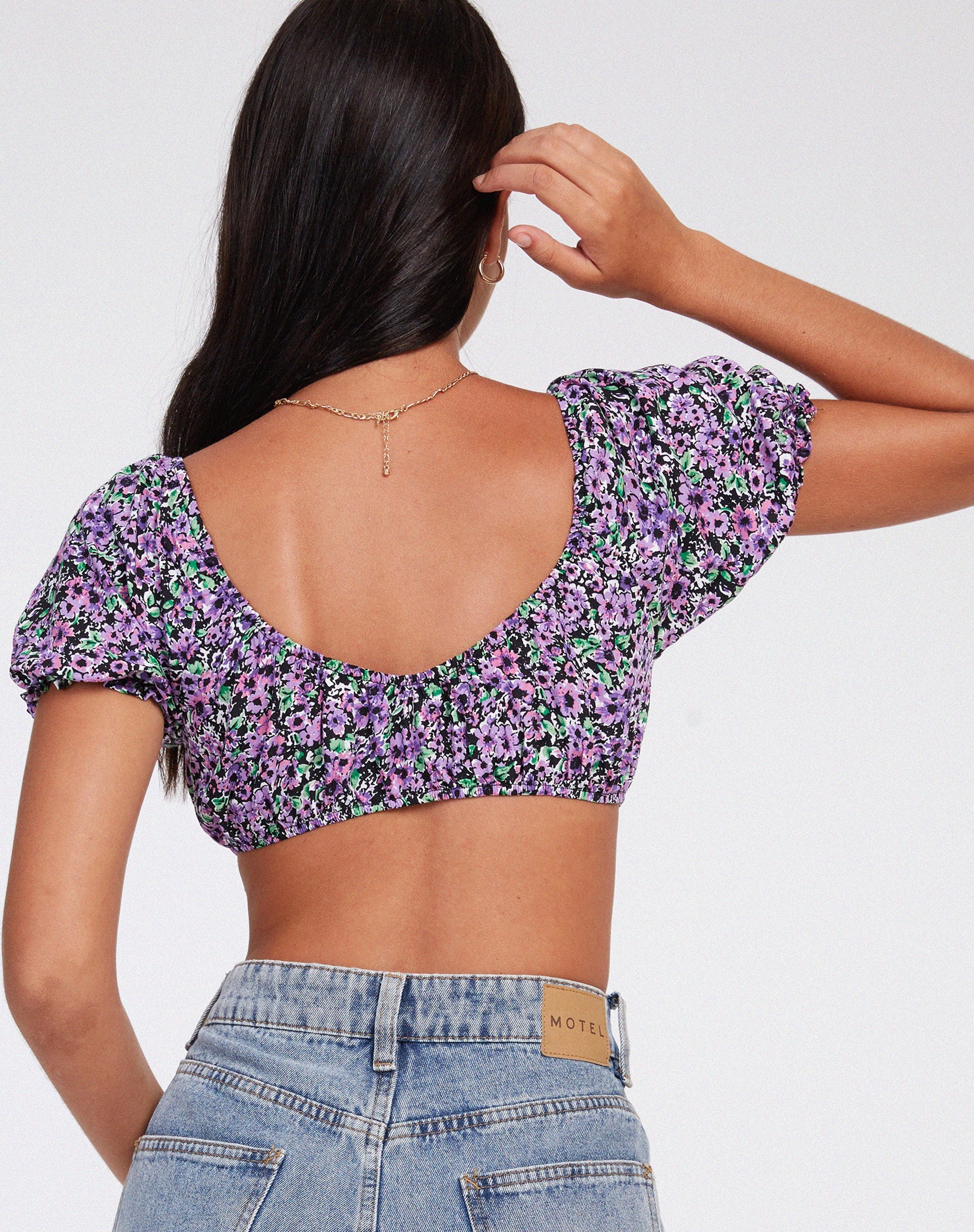 Bild von Haenji Crop Top in Lilac Blossom