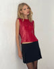 Bild von Hala Vest Top in Pailletten Rot
