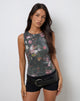 Bild von Hala Vest Top in Pailletten Vintage Flower