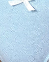 Pointelle Blau mit Schleife