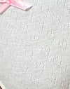 Pointelle Elfenbein mit Schleife