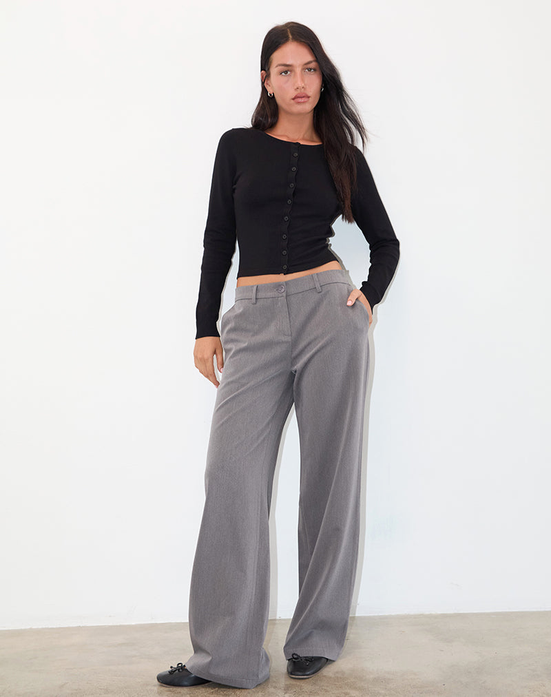 Halda Hose mit weitem Bein in Anthrazit