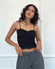 Bild von Hali Lace Cami Top in Orchid Black Lace