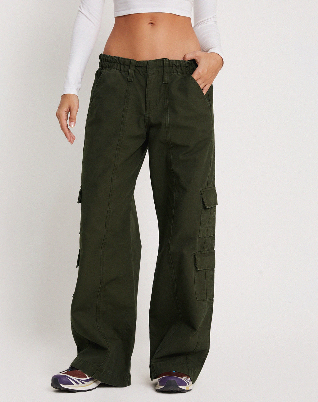 Hansa Cargo-Hose in Dunkel-Olive