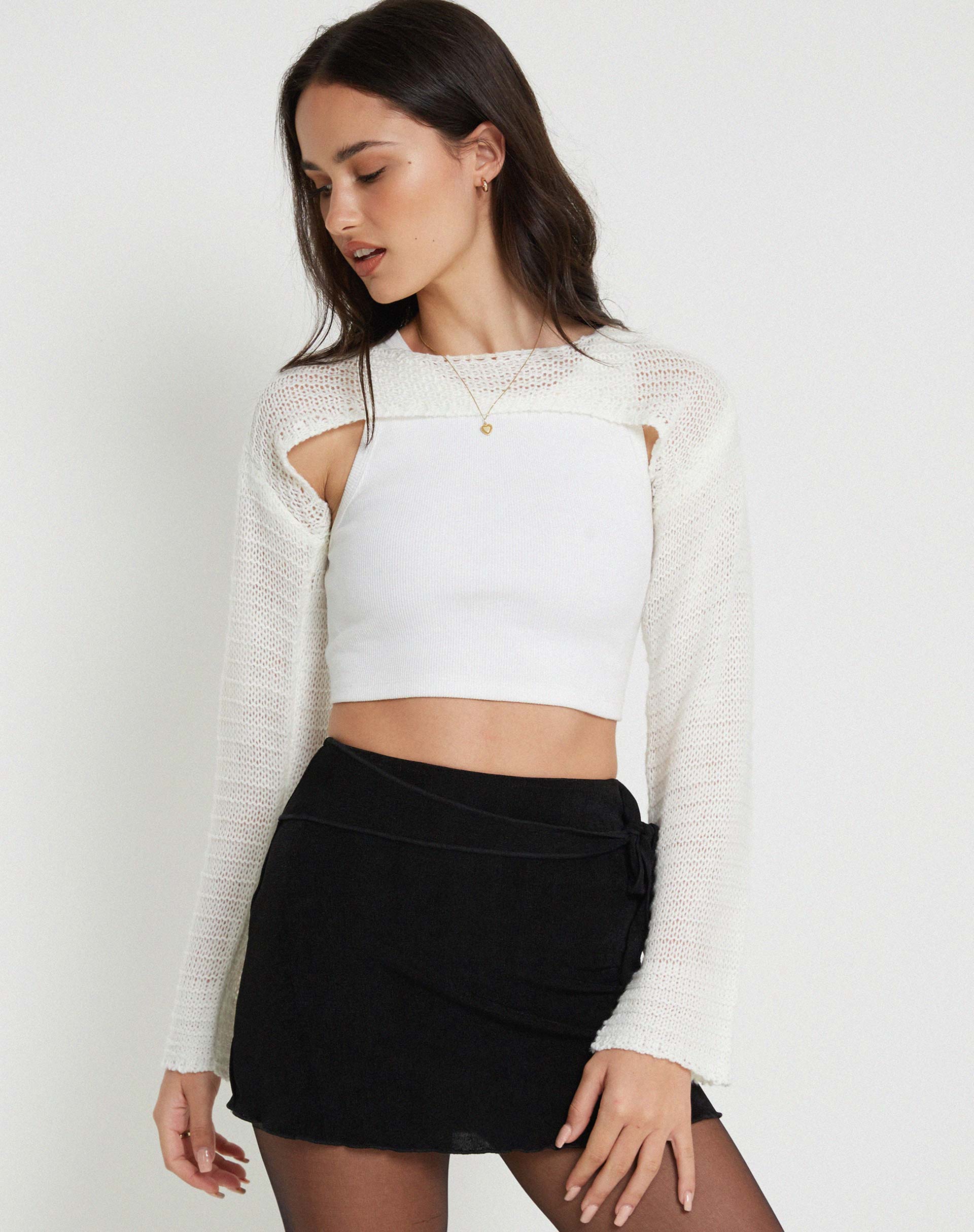 Bild von Hantaro Bolero Top in Elfenbein