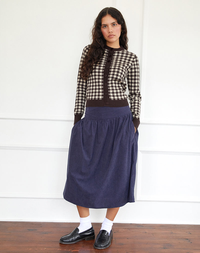 Bild von Hanudia Cardi in Gingham Braun