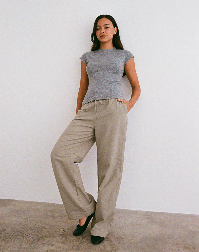 Image der Wasic Hose mit weitem Bein in Biscotti