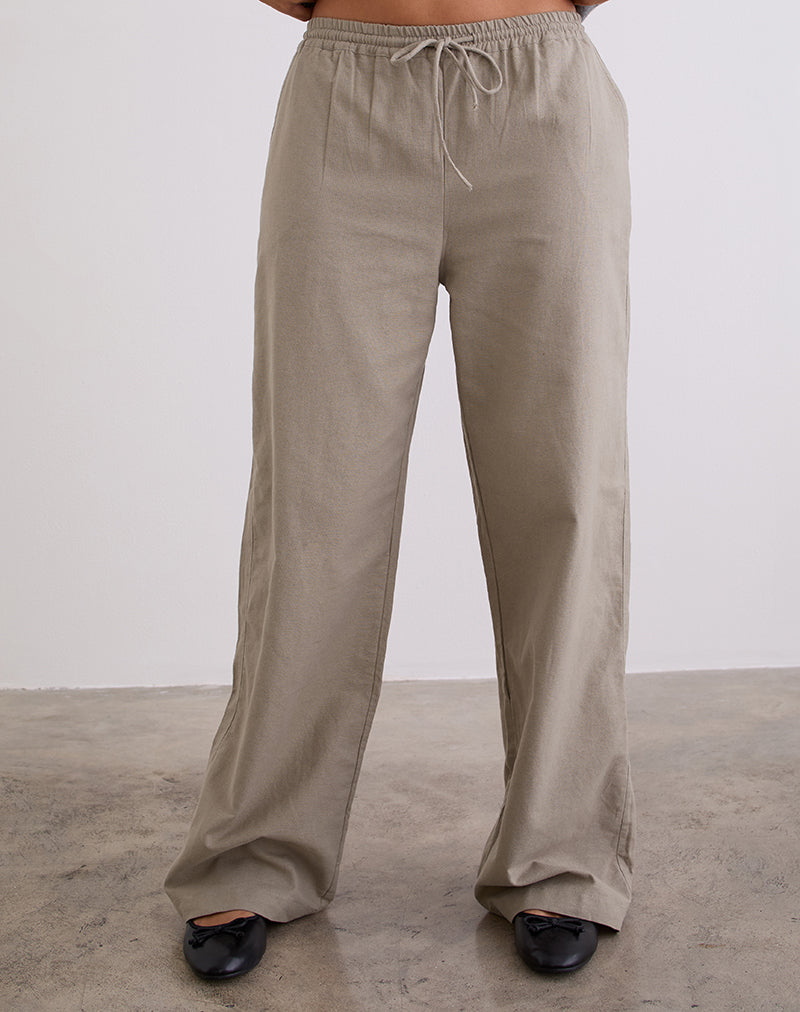 Wasic Hose mit weitem Bein in Biscotti