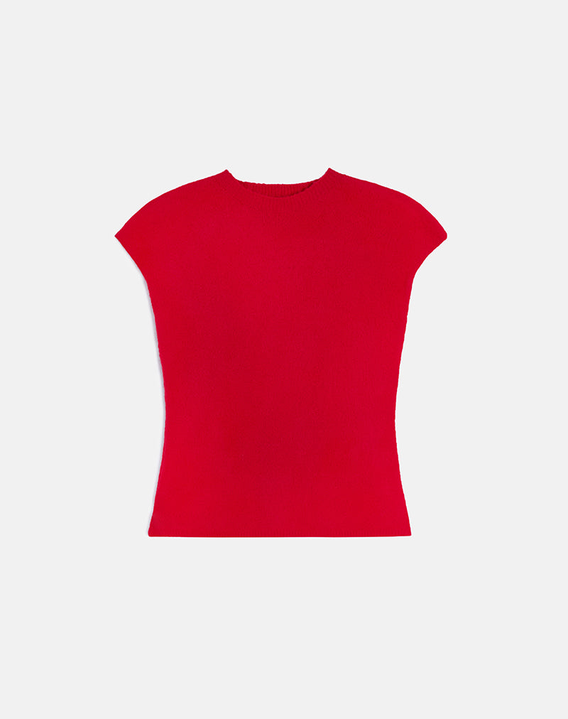 Bild von Hanuva Top in Rot gestrickt