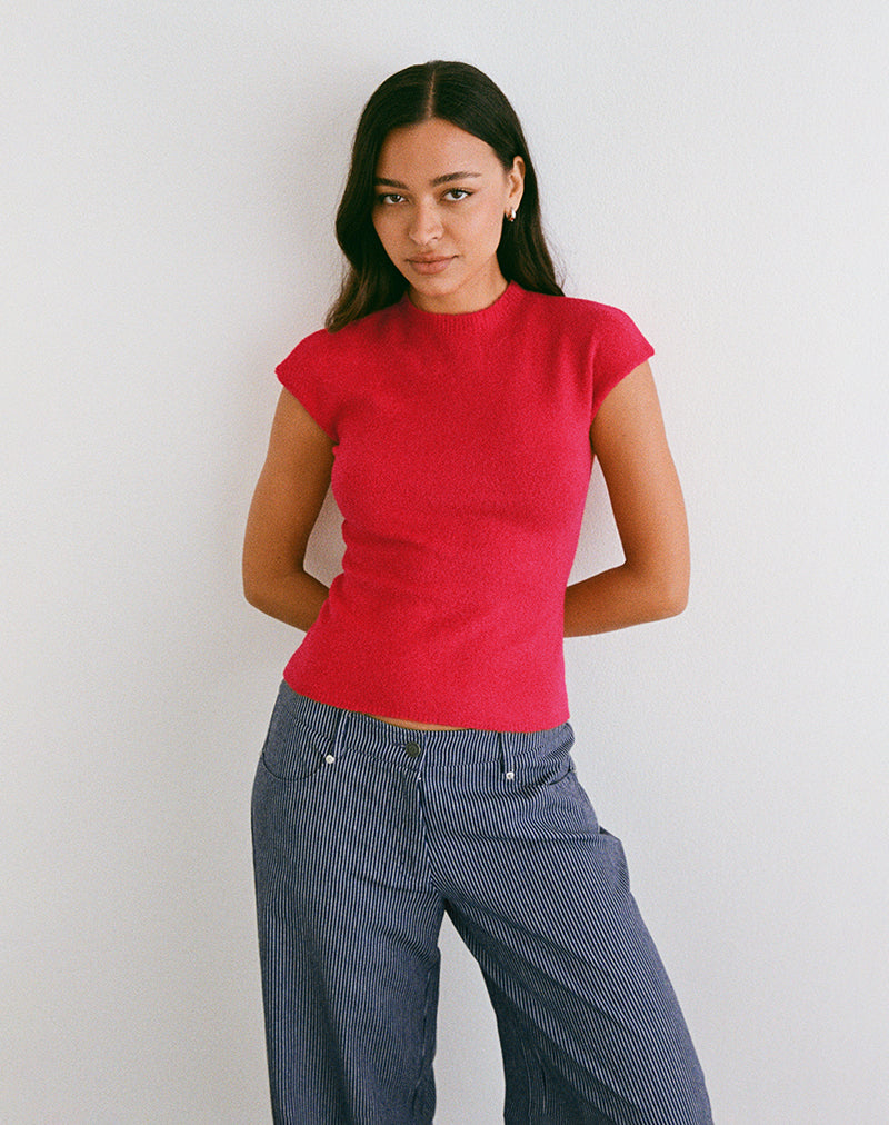 Bild von Hanuva Top in Rot gestrickt
