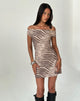 Image of Hari Minikleid aus Mesh Wild Animal Neutral