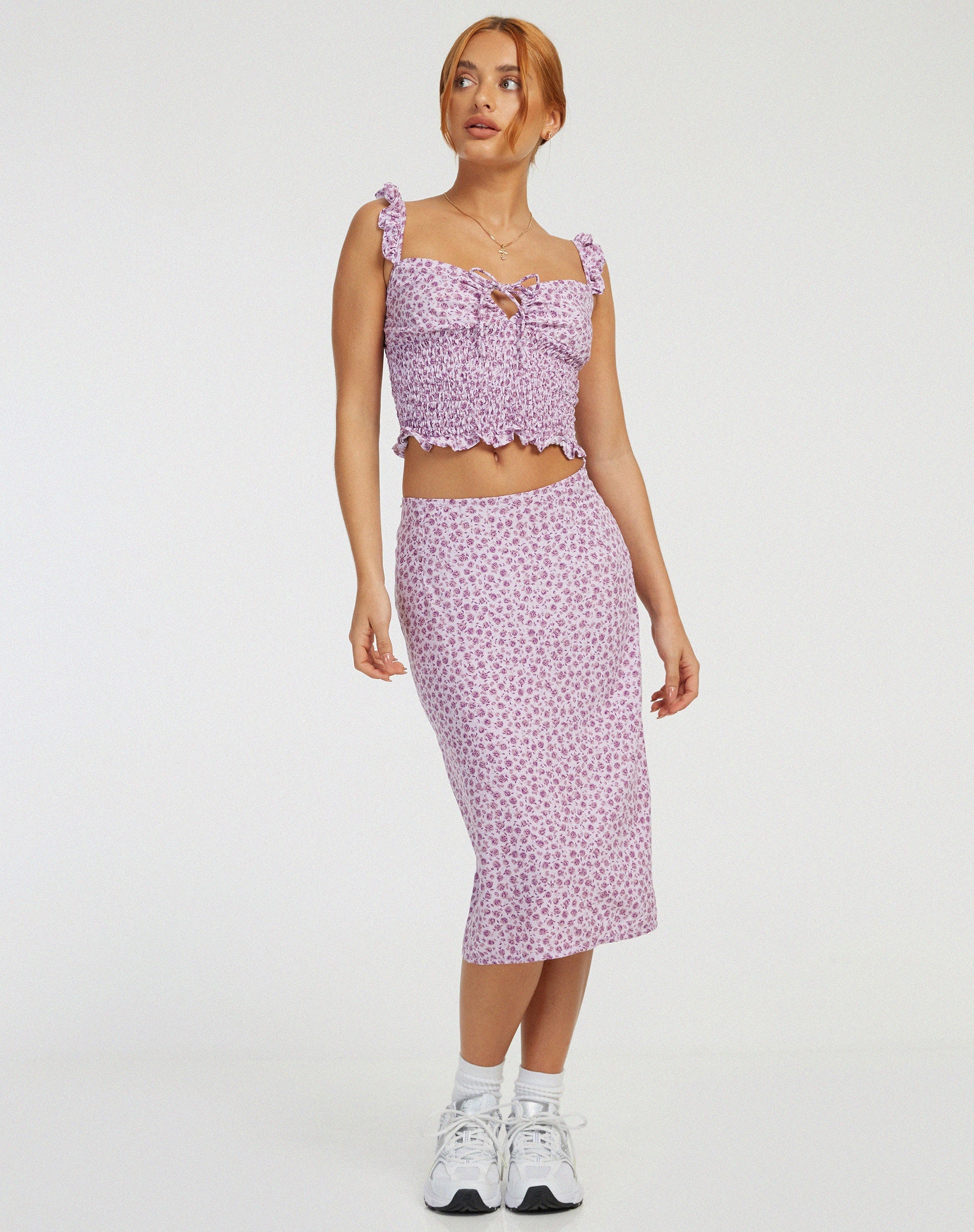 Bild von Harriet Midirock in Ditsy Rose Flieder