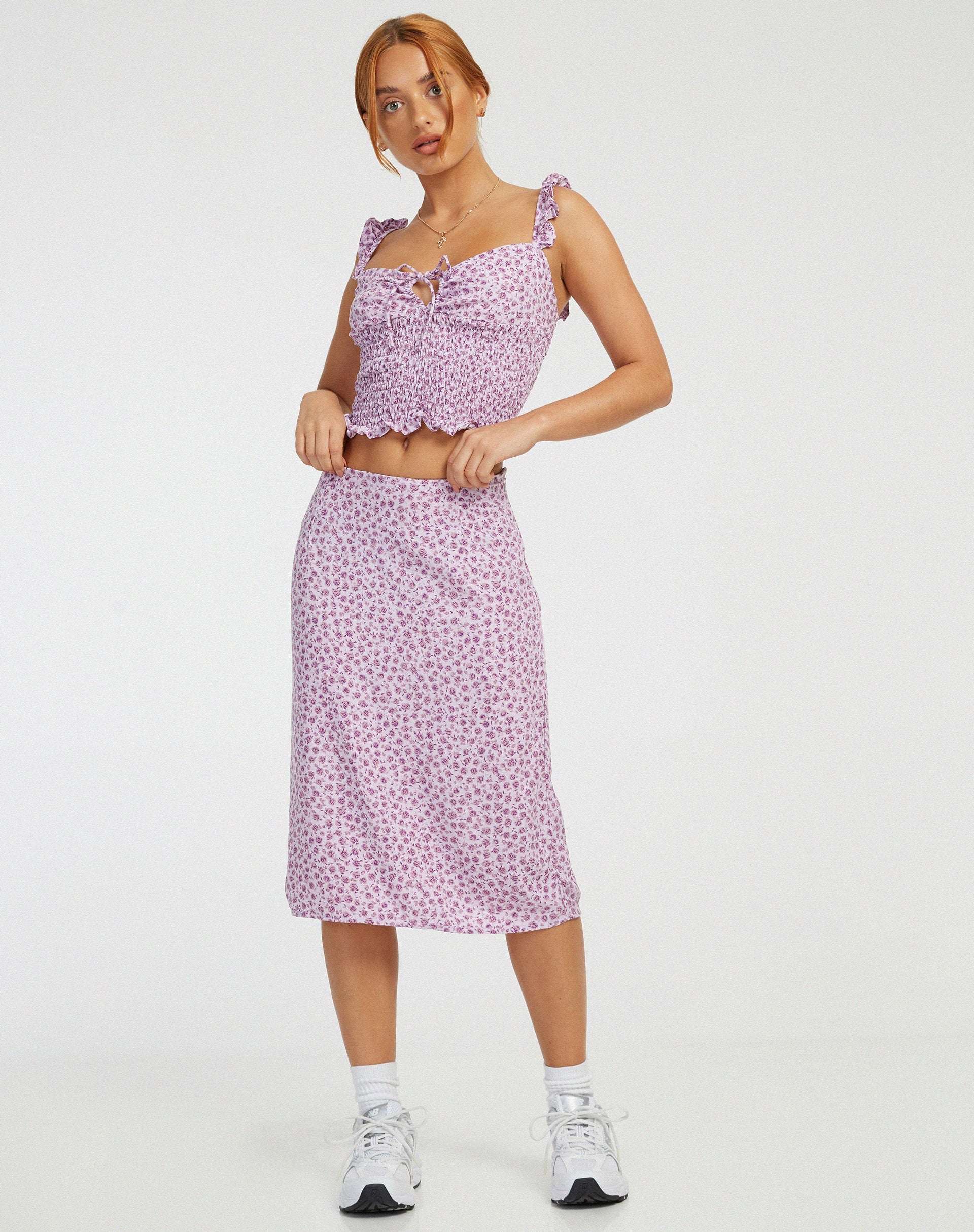 Bild von Harriet Midirock in Ditsy Rose Flieder