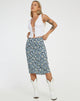 Abbildung des Harriet Midirocks in Floral Field Navy