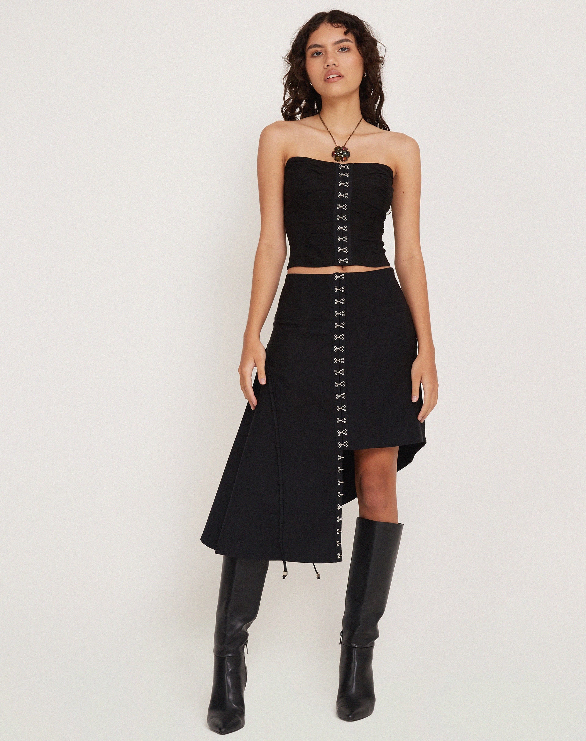 Image of Hateya Korsett-Top in Schwarz