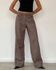 Image of Helsa Low Rise Hose in Dunkelbraun Tailoring