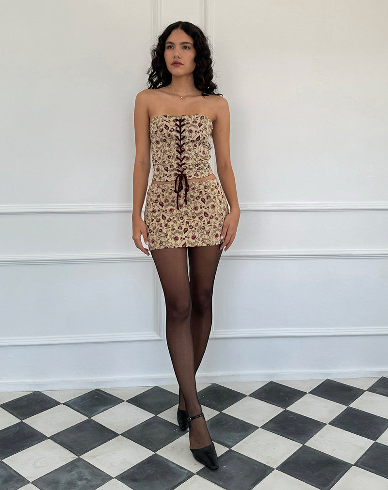 Heska Korsett-Top in Botanical Taupe