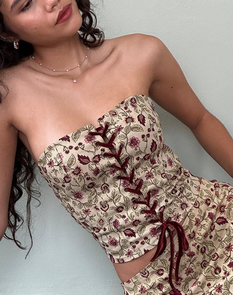 Bild von Heska Korsett-Top in Botanical Taupe
