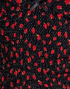 Erdbeere Polka Schwarz