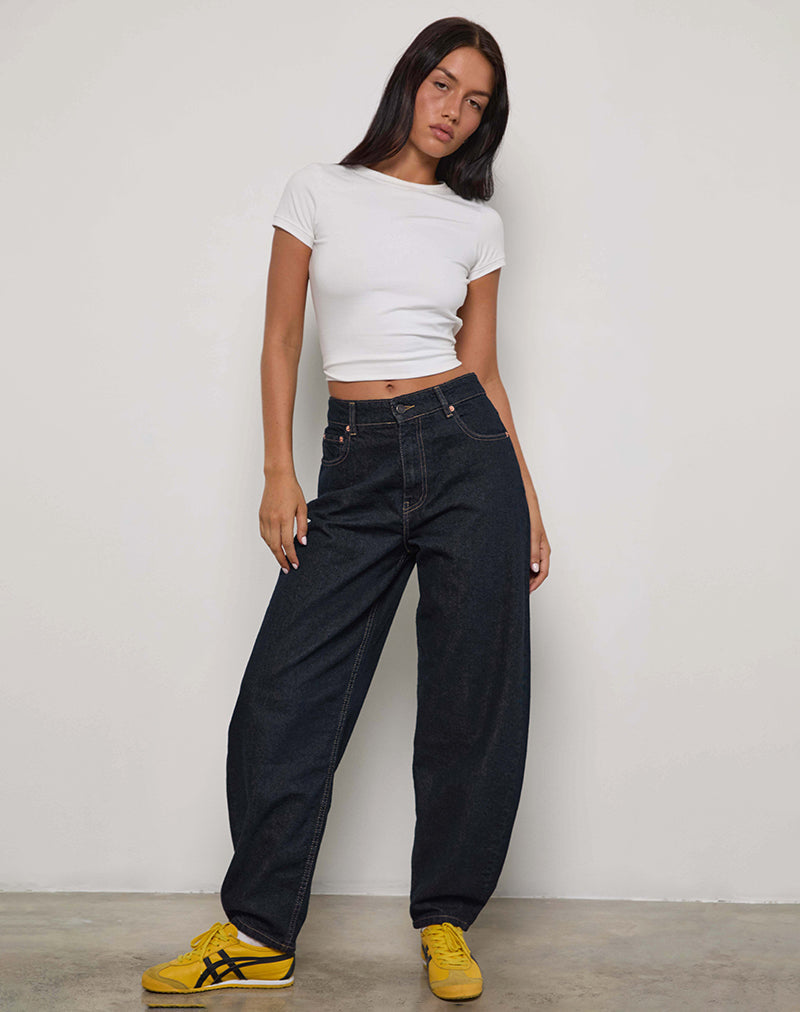 Bild von High Rise Barrel Jean in Indigo
