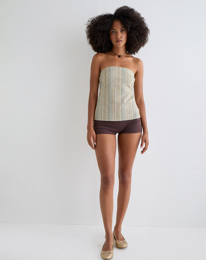 Image von Hisana Bandeau Top in Streifen gelb