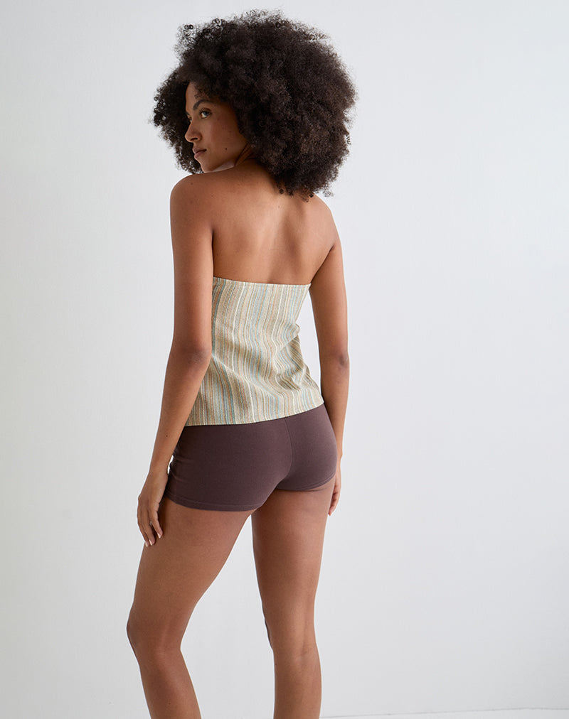 Image von Hisana Bandeau Top in Streifen gelb