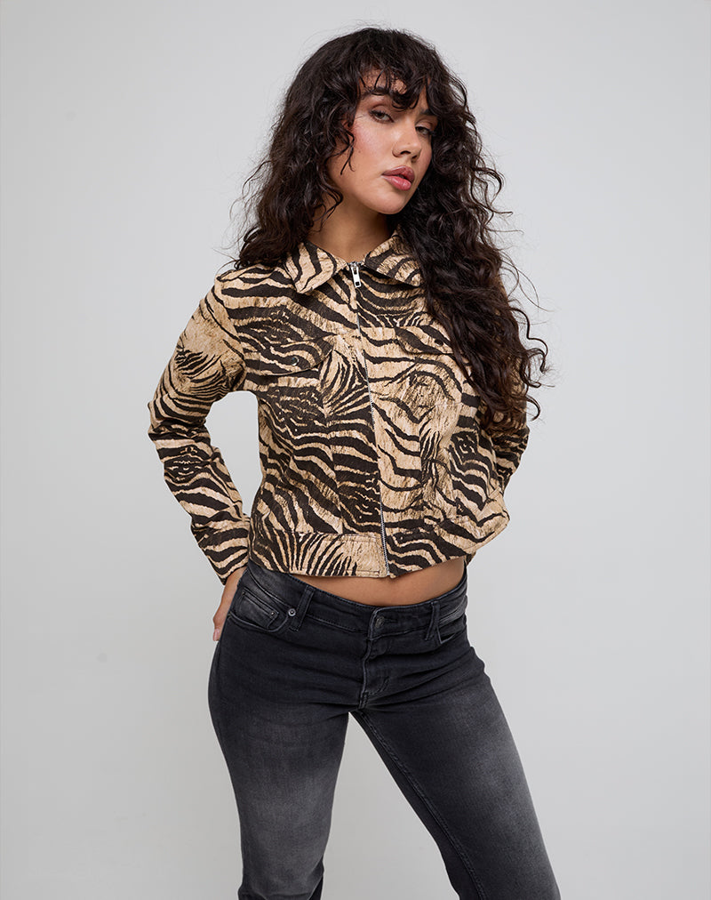 Hoshi Jacke mit Wildtierprint