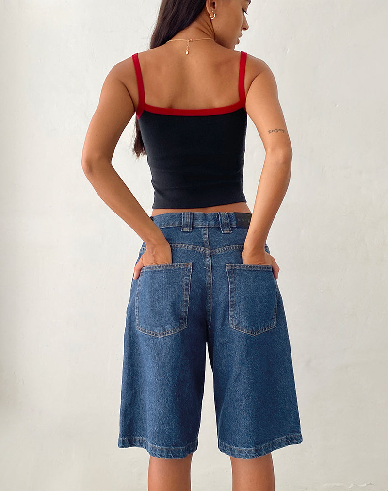 Bild von Low Rise Skater Shorts in Core Blue Stone