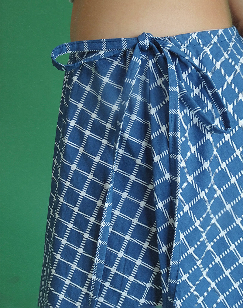 Bild von Takara Midirock aus Tartan-Popeline in Navy