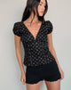 Image of Ilias Korsett-Top in Basic Polka Schwarz
