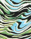  Verzogenes Zebra Blau