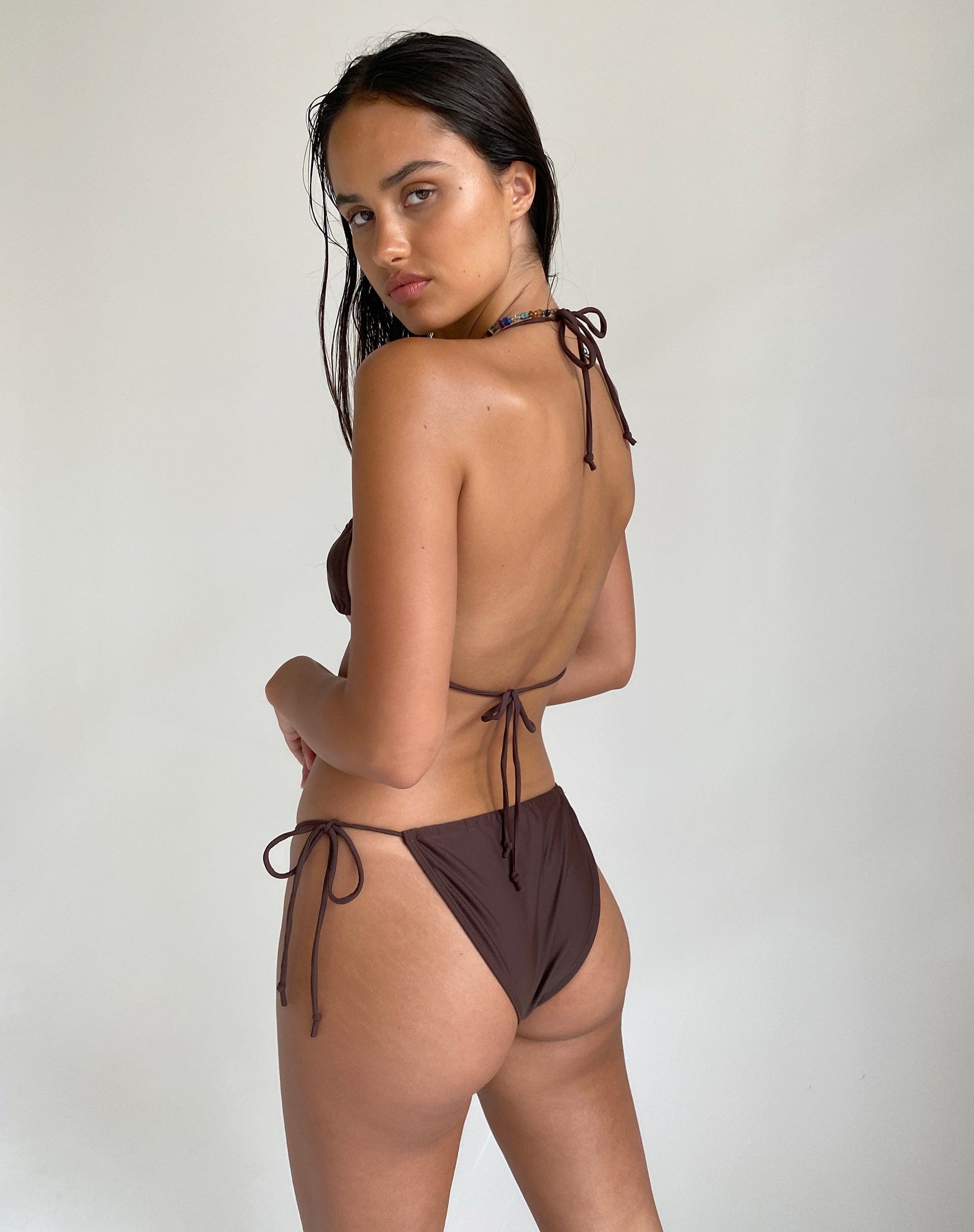 Bild von Leyna Bikiniunterteil in Kokosnussbraun