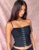Image of Hateya Korsett-Top in Schwarz