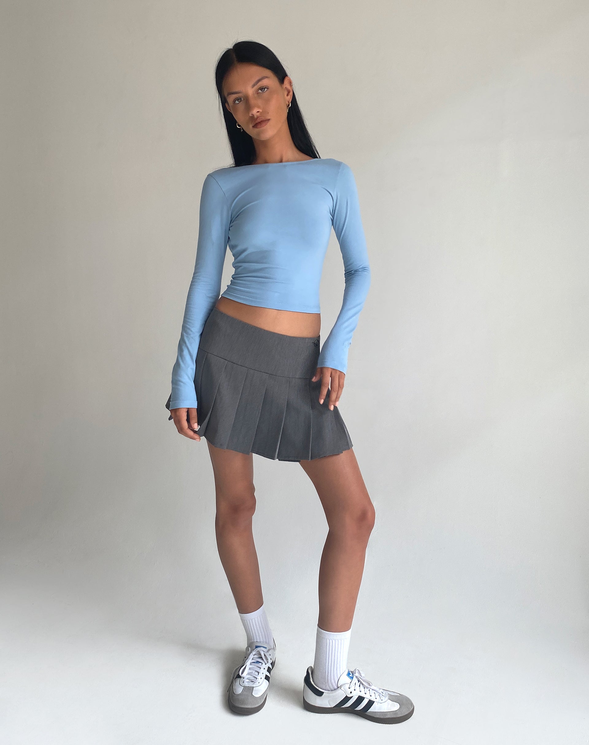 Image of Xiabon Langärmeliges Top in Nantucket Blau