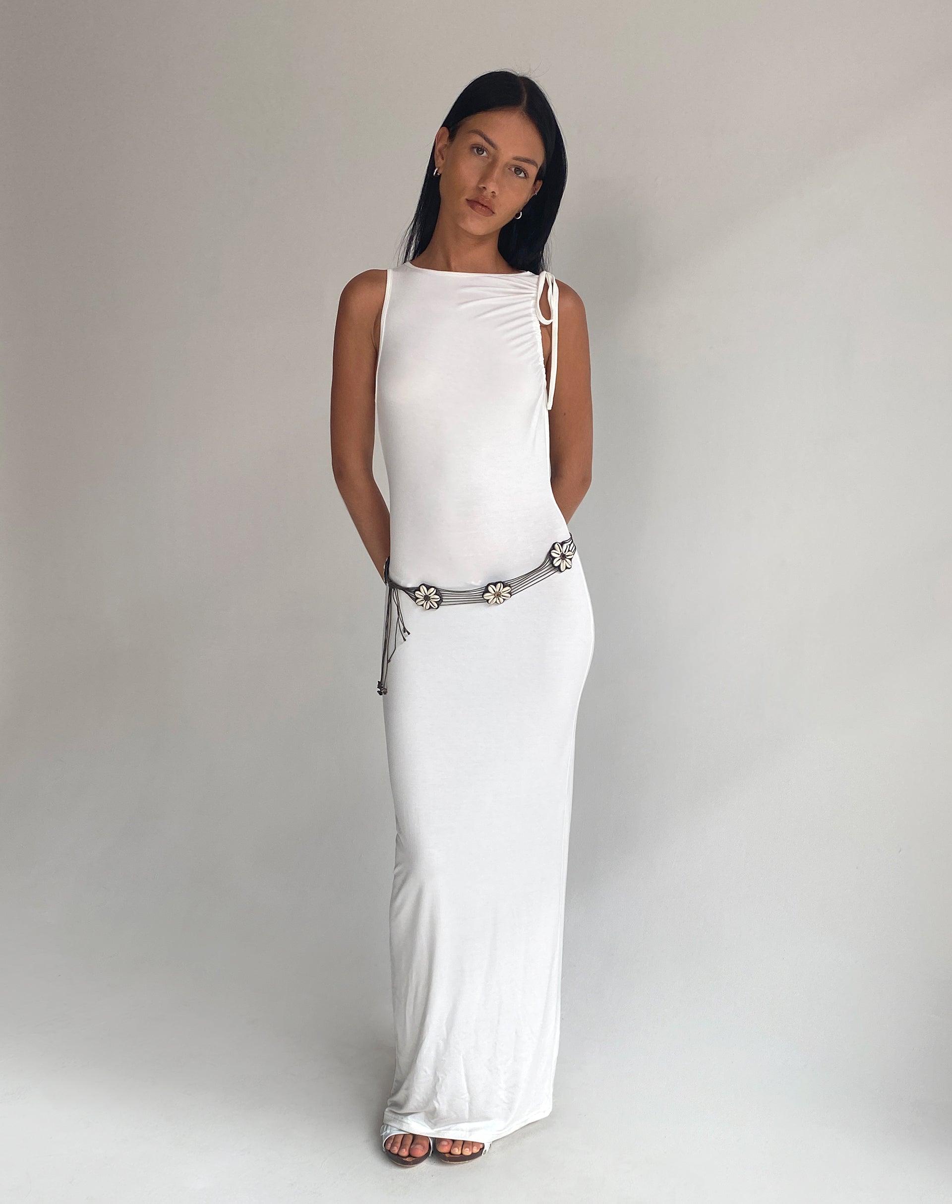 Image of Elinor Maxikleid in glitzerndem Weiß
