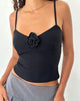 Image of Indus Cami Top in Rosette Schwarz