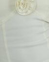  Creme mit Rosette