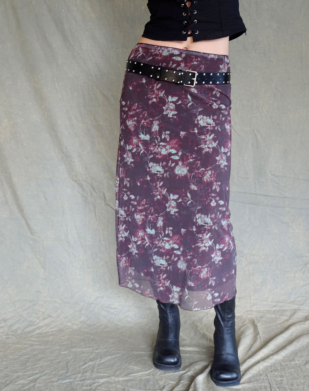 Lassie Maxirock in Botanical Floral Braun