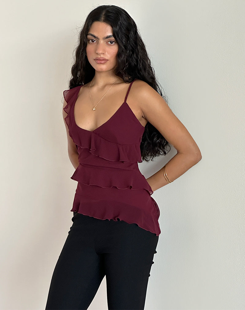 Bild von Irani Top in Ruby Wine