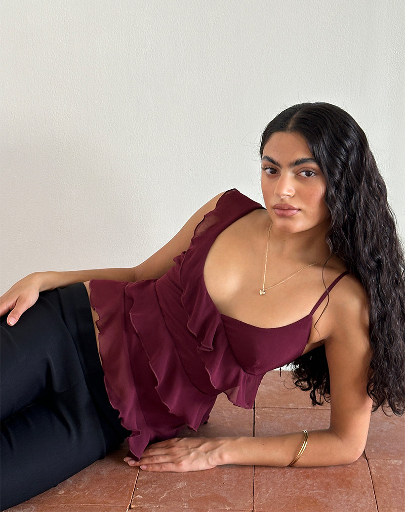 Bild von Irani Top in Ruby Wine