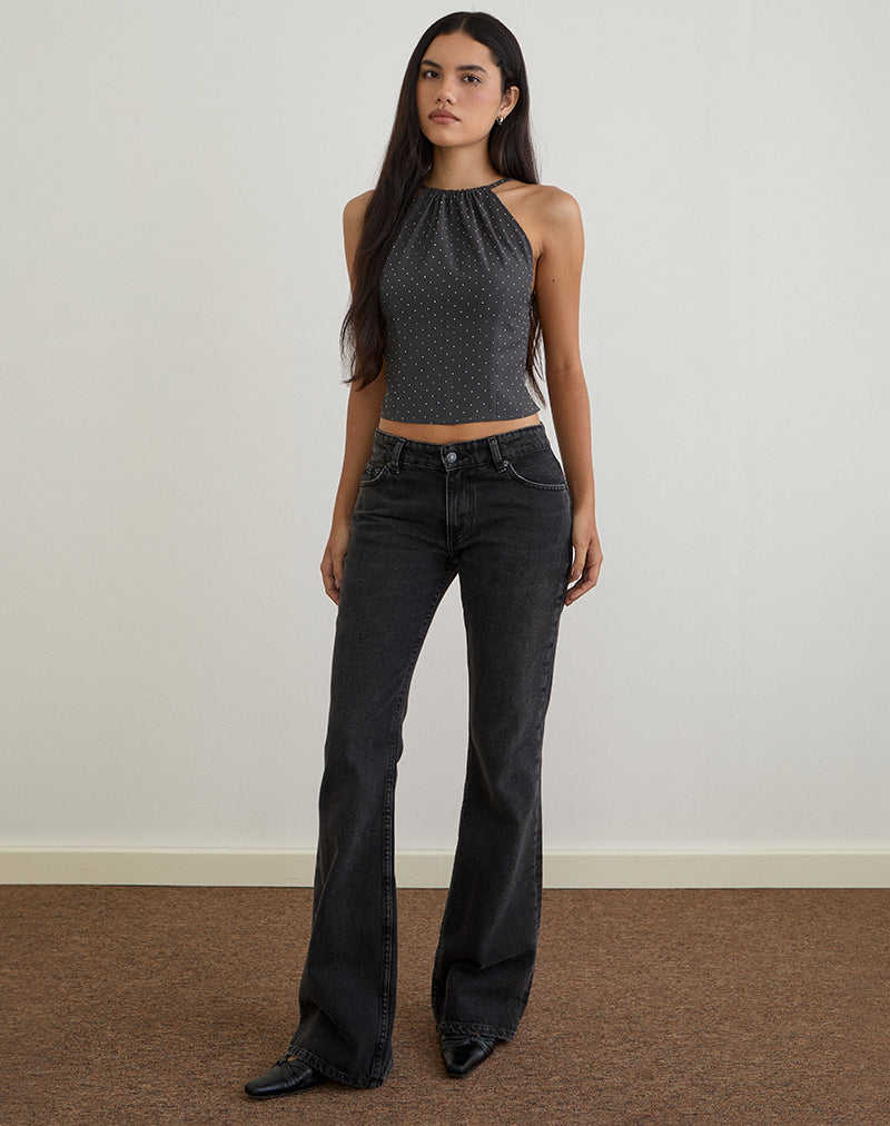 Image of Isado Open Back Top in Diamante Grau