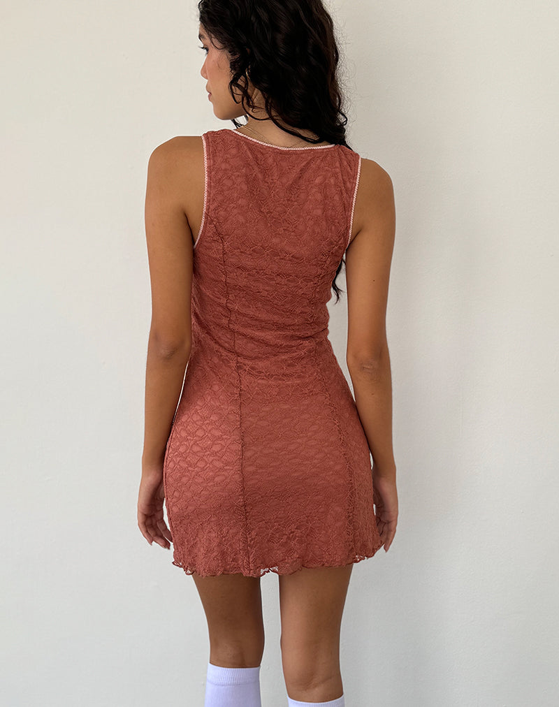 Image von Itzy Lace Mini Dress in Withered Rose